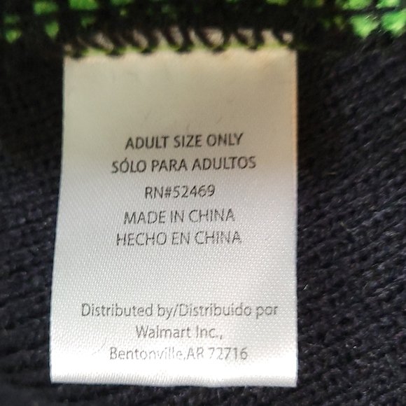 Get Lucky Men/Womens St. Patricks Day Green and Black Winter Hat Size 1 size - Picture 3 of 7